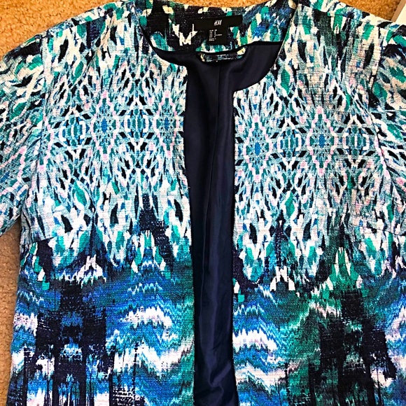H&M blue blazer size 38 M - Picture 8 of 9
